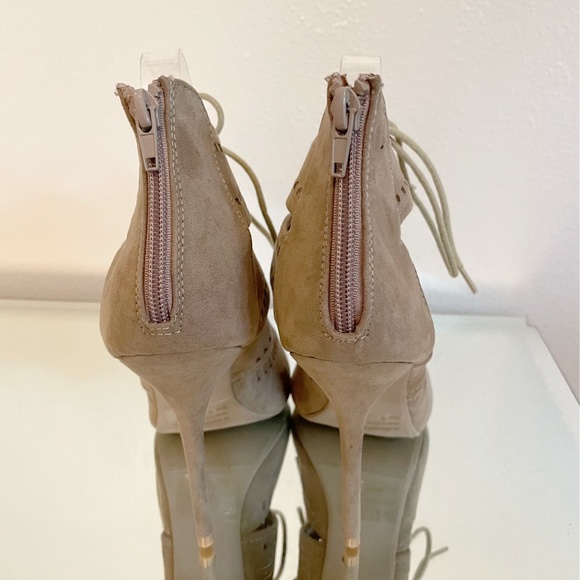 Wild Diva - Peep Toe Lace Up Heel/Sandal - Picture 5 of 7